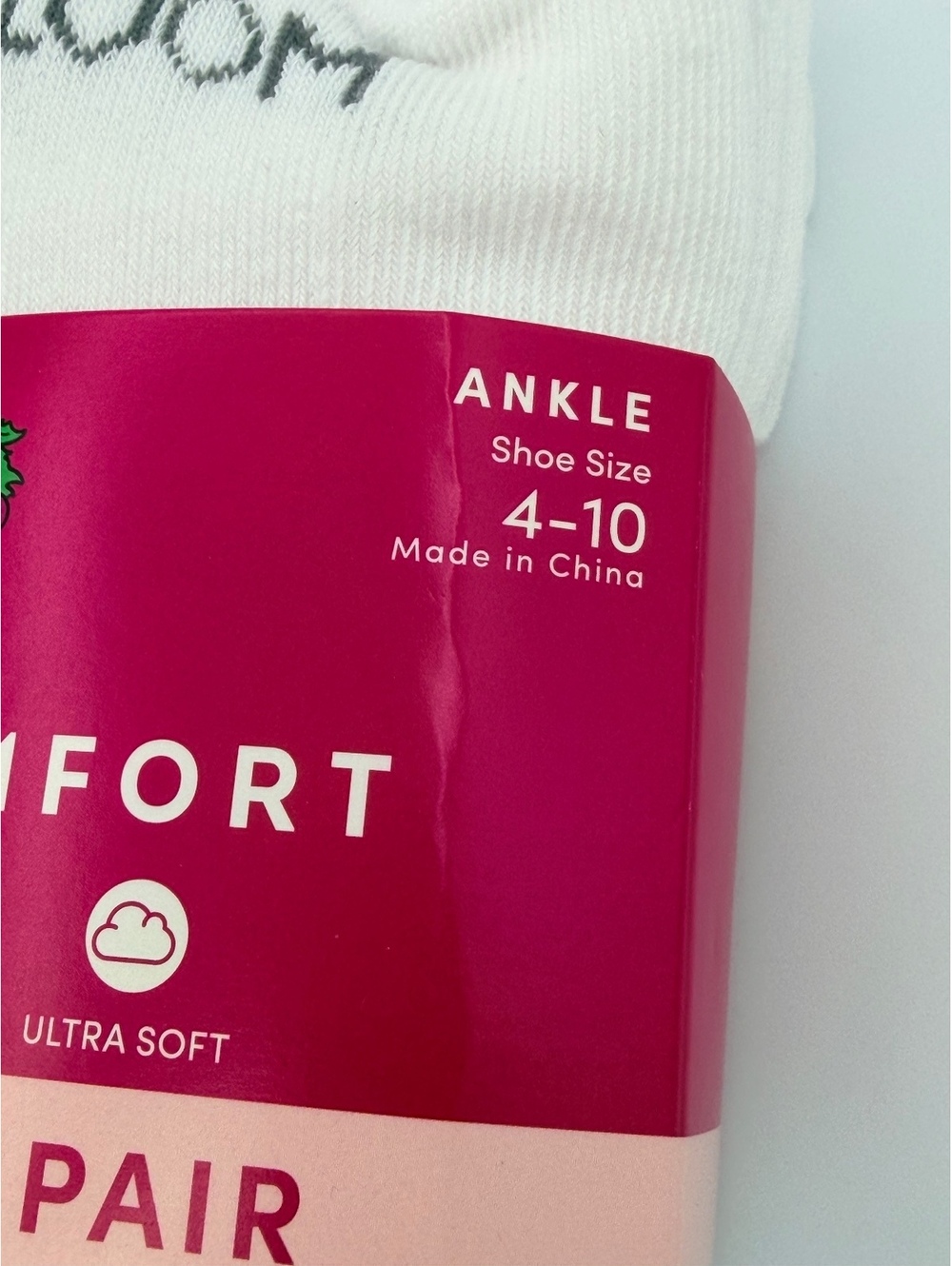 Fruit of the Loom All Day Comfort White Ankle Socks 6 Pack + 1 Free Pair, Shoe 4 - Picture 2 of 5
